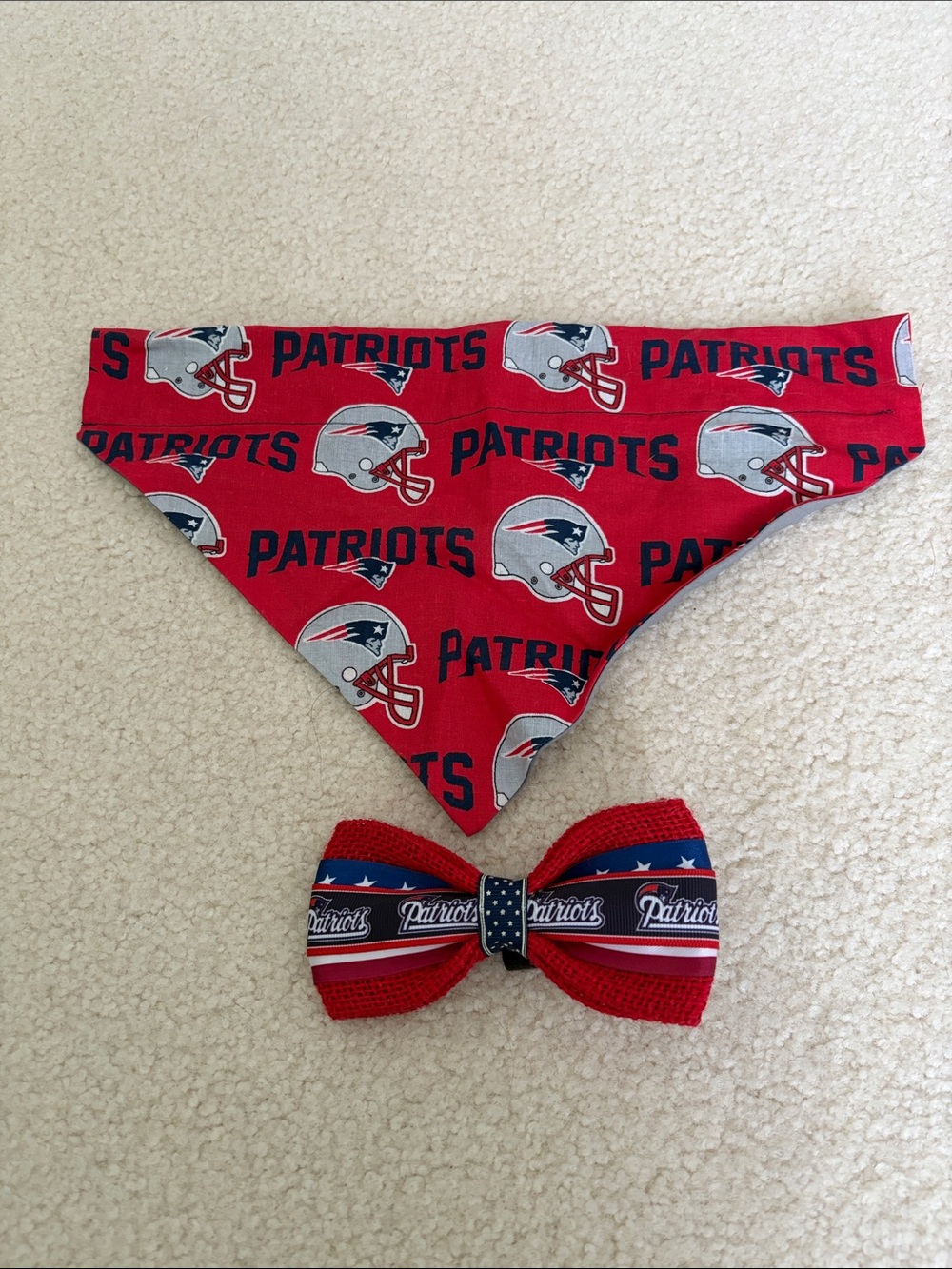 New England Patriots Dog Collar Decor